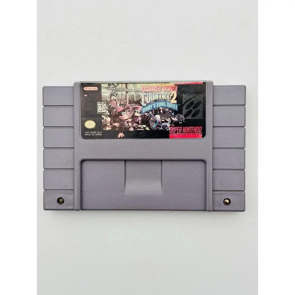 Donkey Kong Country 2 Diddy's Kong Quest (Super Nintendo SNES) Authentic Tested